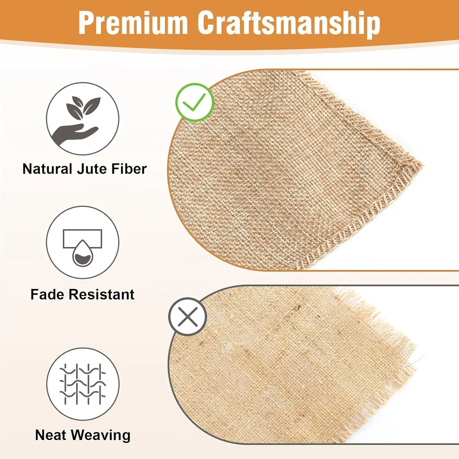 30 см ширина джутовое льняное винтажное естественное искусственное дерево цвет