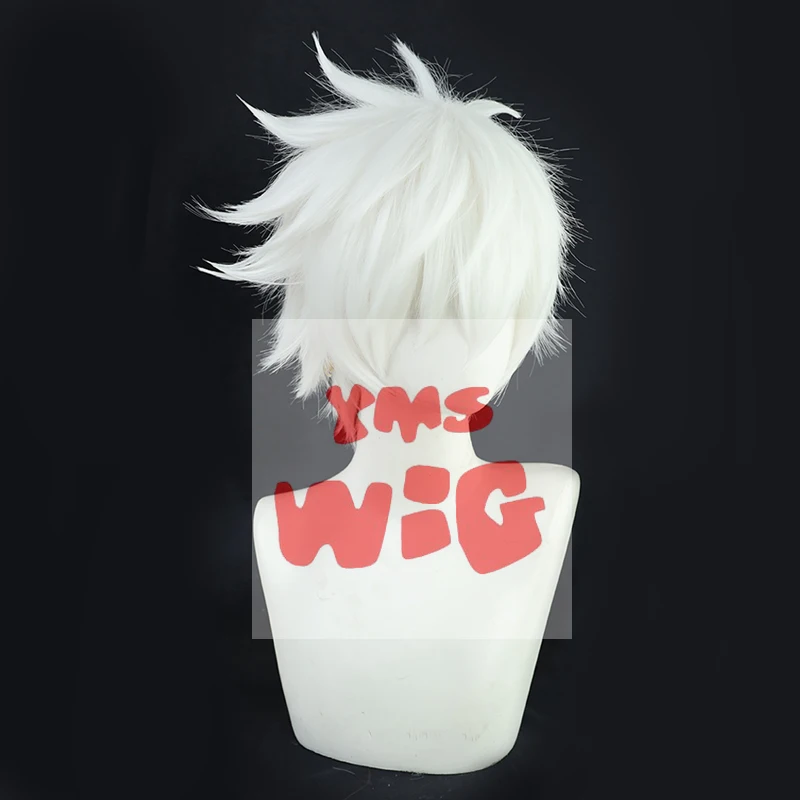 Аниме Limit DEVIL GAME Time Agent Luguang Косплей Парик Стилизованный Короткий Серебристо-Белый