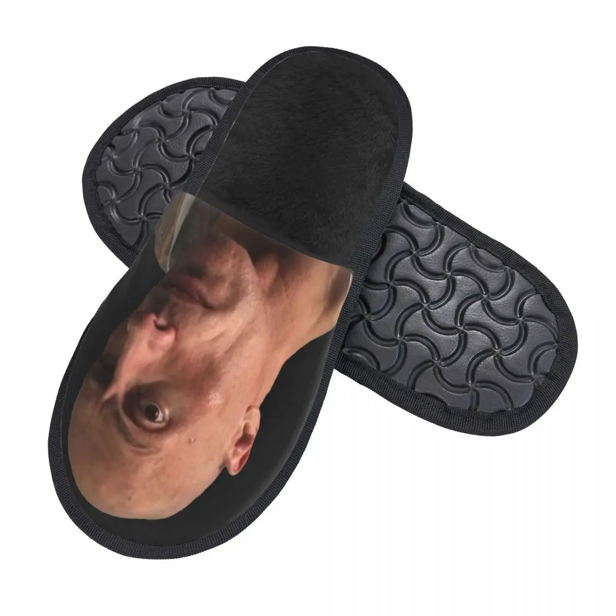 Домашние тапочки Meme Dwayne The Rock Johnson на заказ женские удобные без шнуровки из пены с