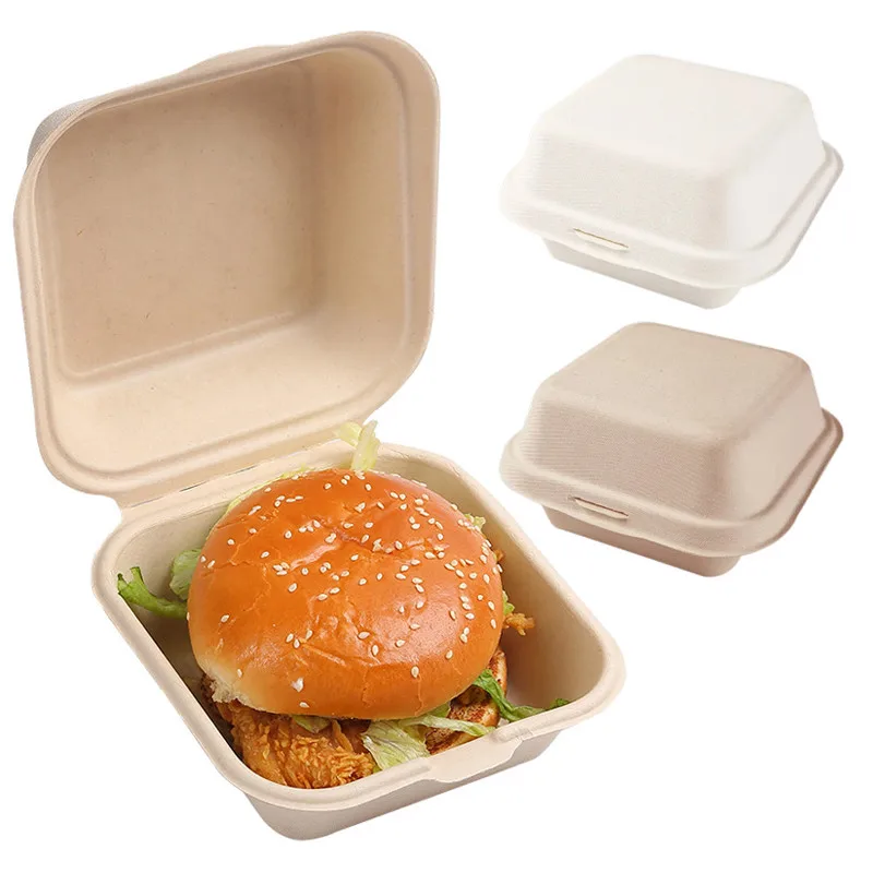 

10/20pcs Disposable Bento Food Containers Baking Dessert Cake Bowl packaging Burger Snack Boxes Microwavable Home Lunchbox