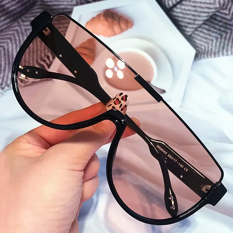 Солнцезащитные очки в винтажном стиле женские цельные аксессуары полуоправе с