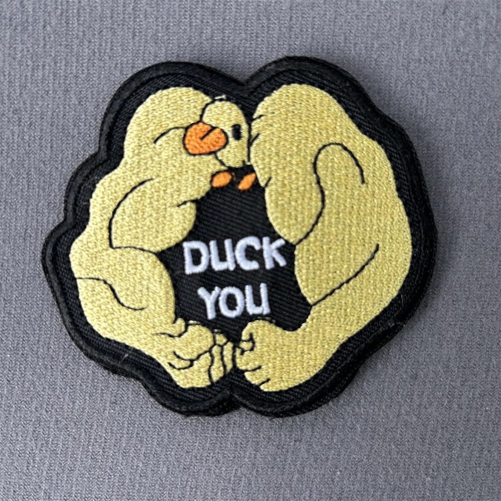 Повязка на руку с милыми животными фитнес-мышечная утка вышитые нашивки значок