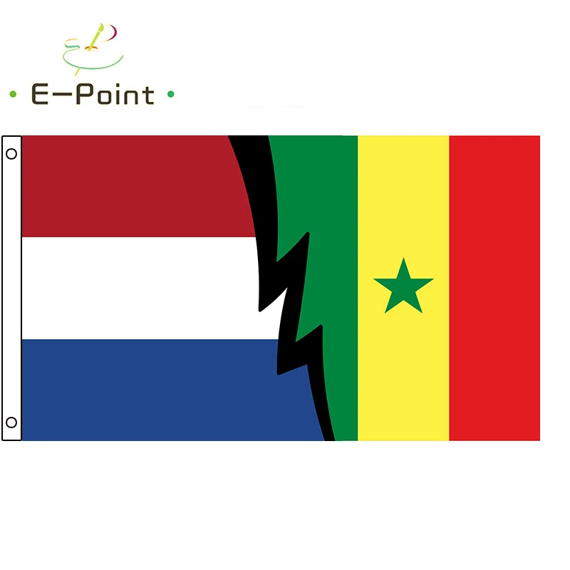 World Cup Group A Нидерланды VS флаг Сенегала 2 фута * 3 (60*90 см) 5 футов (90*150 размер Катар