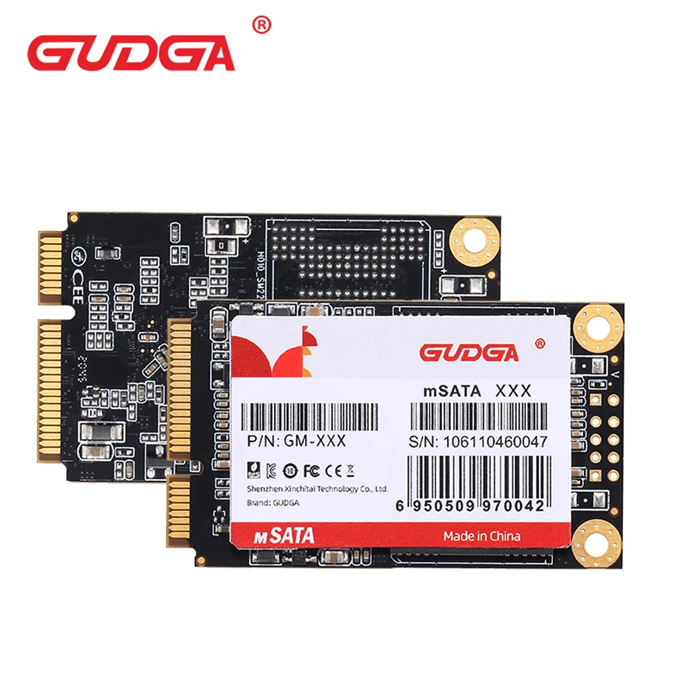 GUDGA mSATA SSD 64 ГБ 256 512 1 ТБ 2 HDD для компьютера 3x5 см Внутренний твердотельный жесткий