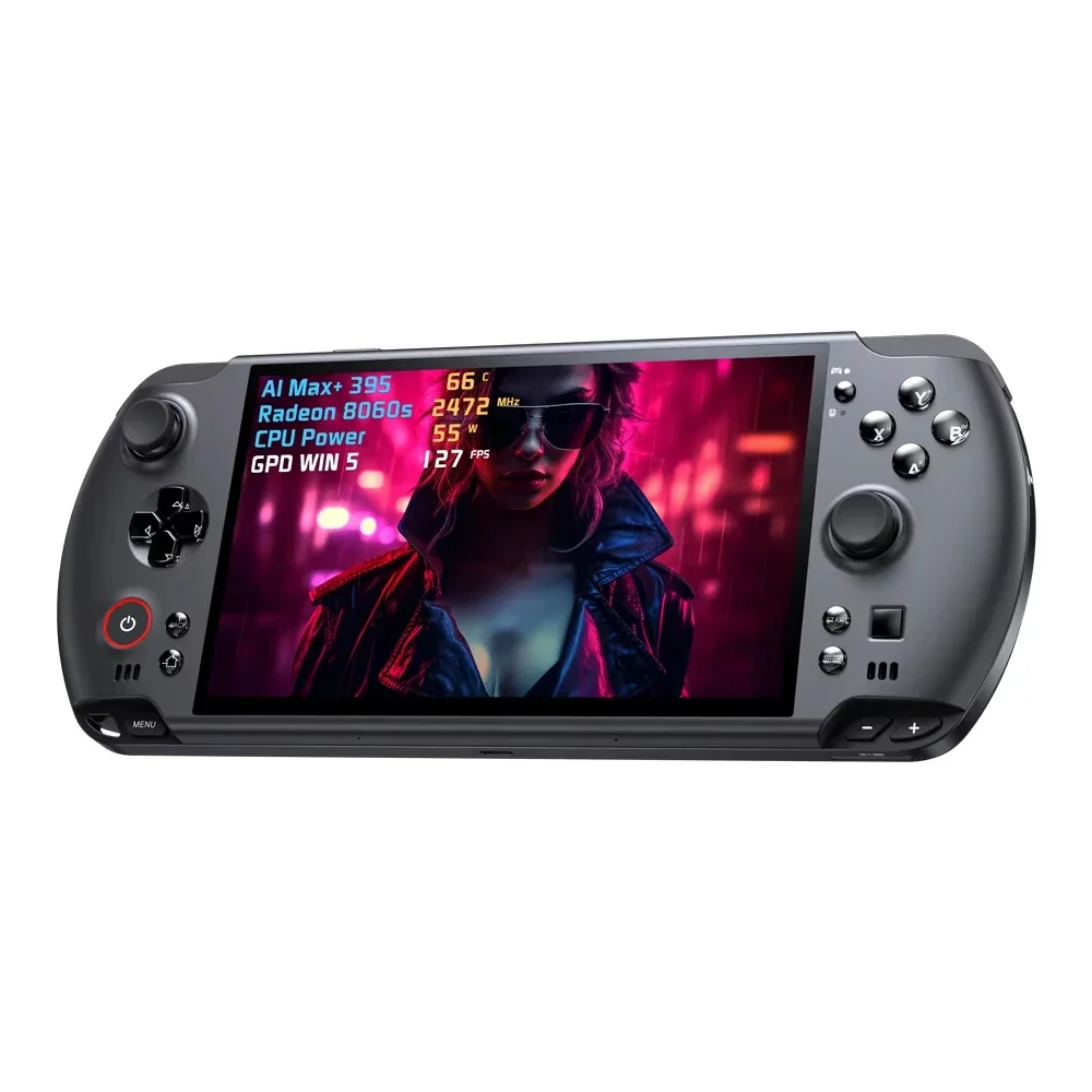 Фото Портативная игровая консоль Rapid Boost GPD Win5 с 7-дюймовым LTPS-экраном 120 Гц 1080P, AMD395, SSD M.2 2280, Windows 11, RGB-подсветкой и эргономичной рукояткой №4