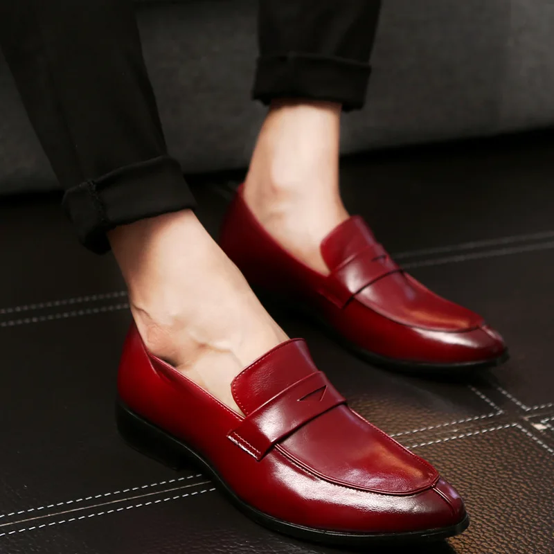

Men Casual Shoes Loafers Sneakers 2022 New Fashion Handmade Retro Loafers Shoes Comfortable Low-top British Casual Single Shoes