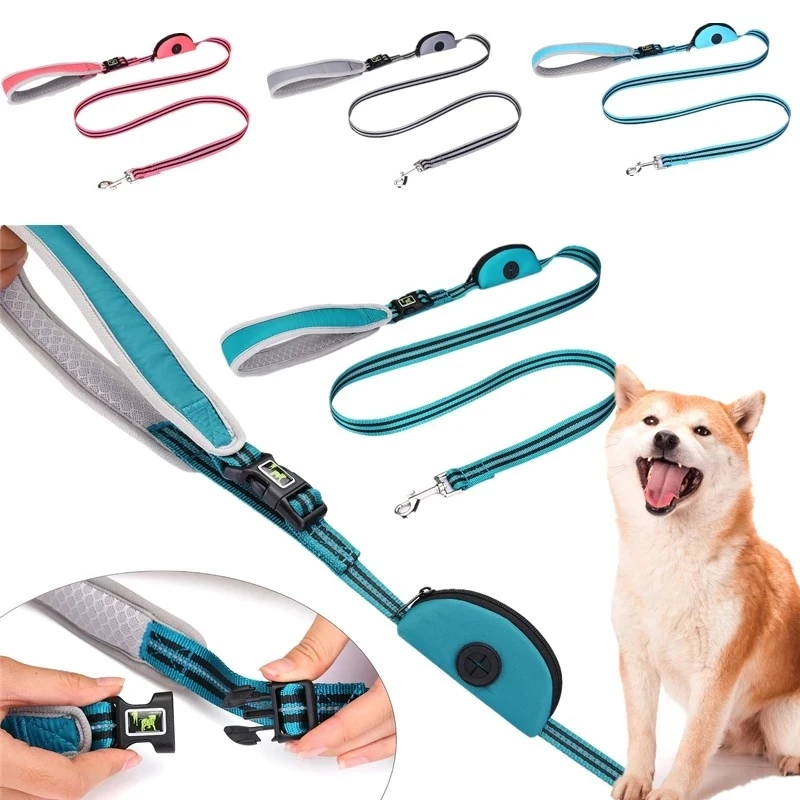 

Светоотражающий Поводок для собак, нескользящая цепь для прогулок с маленькими и средними питомцами