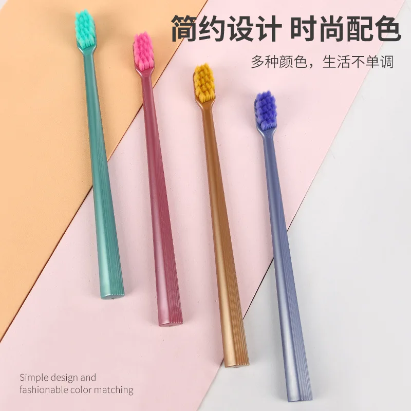 

Good Morning перо мягкая на ощупь зубная щетка двойная упаковка 10000 щетинок с широкой головкой Супер тонкая фотография