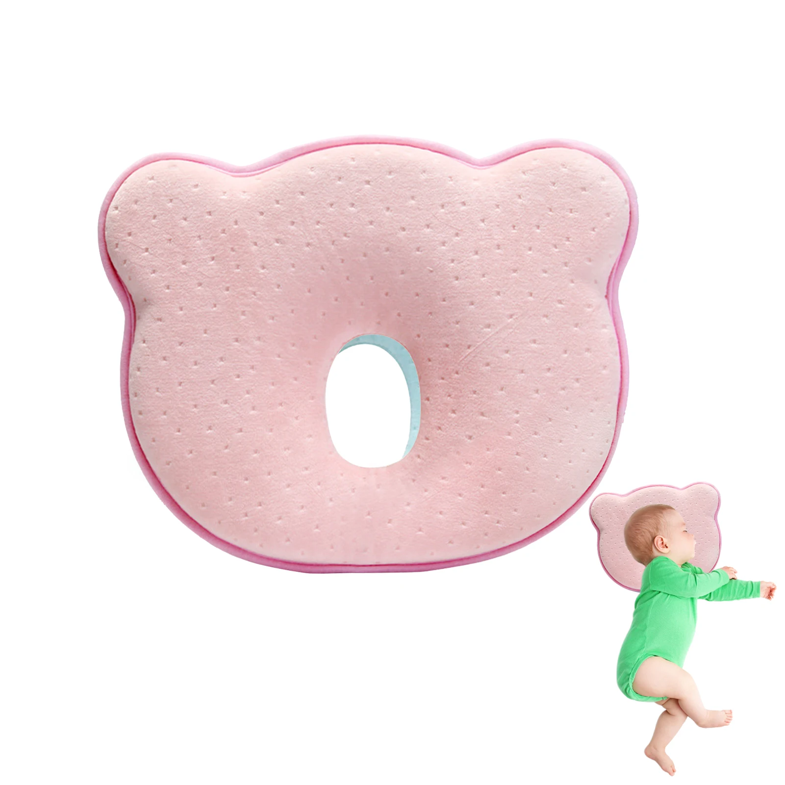 

Baby Head Shaping Pillow Sleeping Pillow Prevent Flat Head For 0 To 12 Months Child Scientific Grooved Pillow For Toddlers