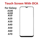 Внешний экран для Samsung Galaxy A10 A10E A20 A20E A30 A40 A50 A70, передняя сенсорная панель, ЖК-дисплей, стеклянная крышка, запасные части + OCA