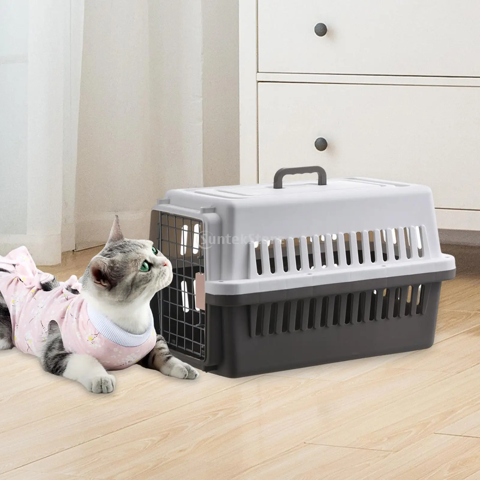 Pet Air Transport Box Cat Dog Travel Kennel Hard Surface Car Travel Pet Carrier Item Suitable for Small Dogs and Cats images - 6