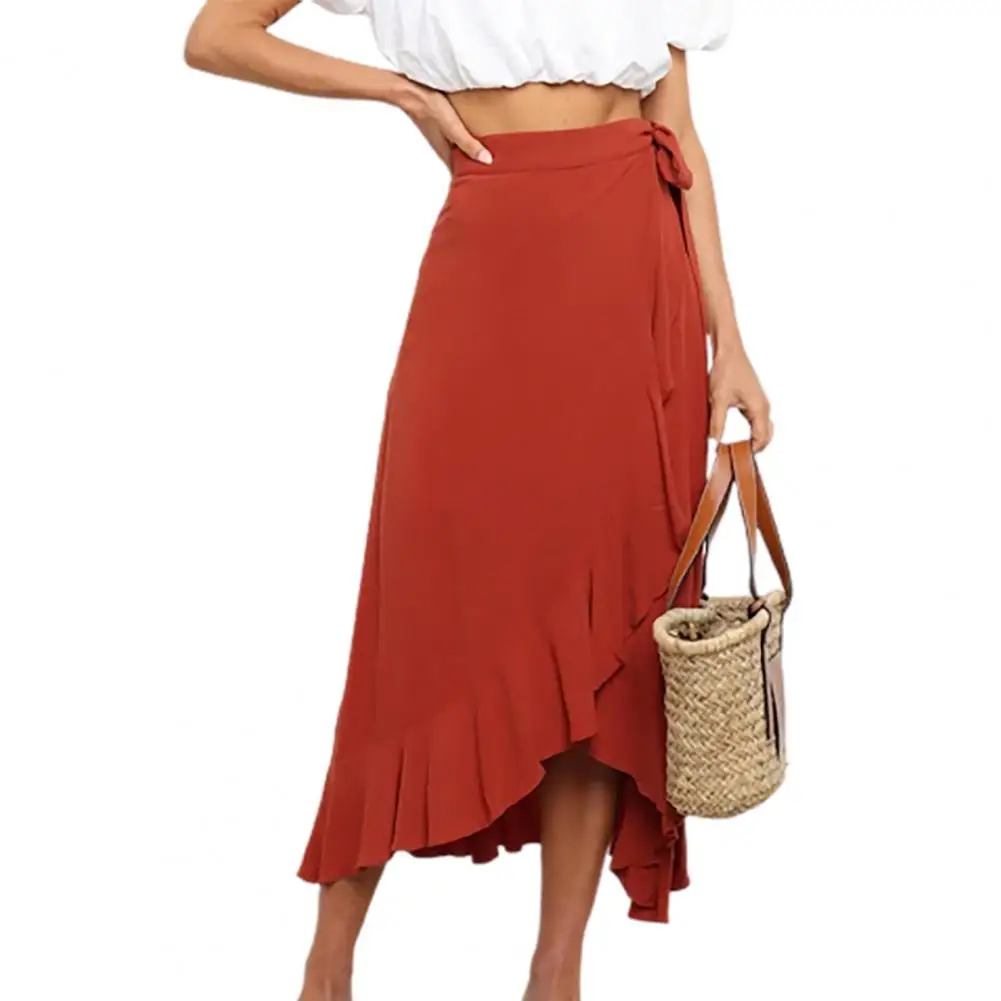 

Women Midi Skirt Beautiful Loose Lace Up Comfortable Women Summer Skirt Women Garment Women Summer Skirt Summer Skirt