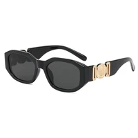 fashion luxury sunglasses women personalized metal avatar decorative men sunglasses small frame women sun glasses uv400 2022