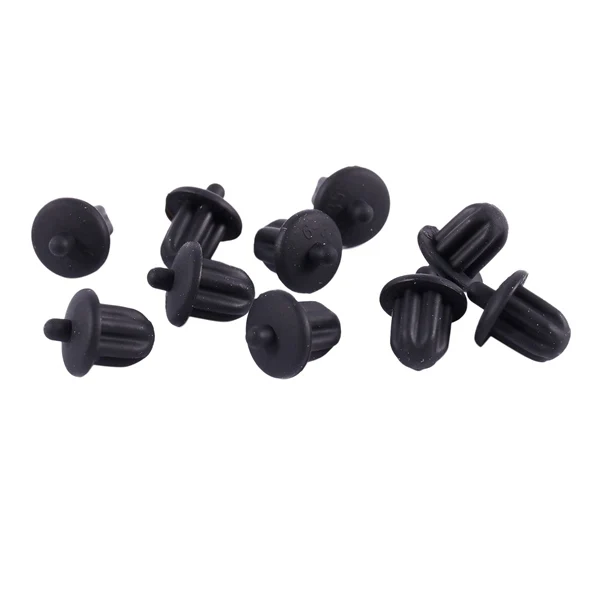 

10x Black Rubber 6.35mm Audio PC DVD Microphone Socket Dust Cover