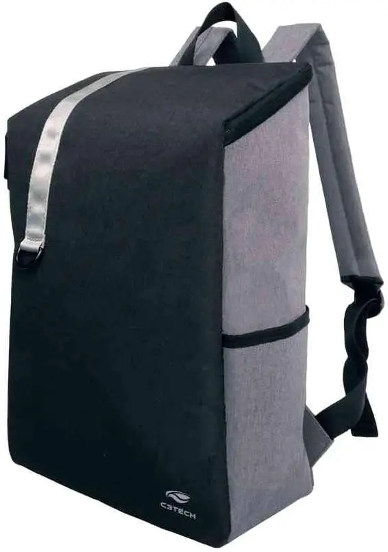 

Mochila para Notebook 15.6' Jakarta Contém Bolso Lateral com Zíper Horizontal Confeccionada em Nylon Cinza - MC-01GY bolsa pa