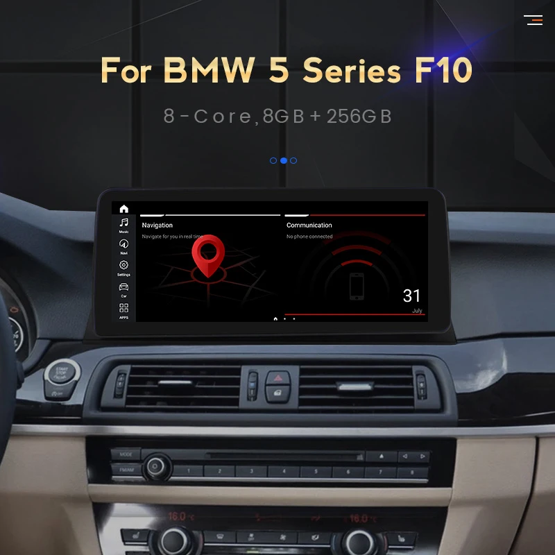 NaviFly синий антибликовый экран Android 11 0 Carplay автомобильный DVD GPS навигация для BMW 5