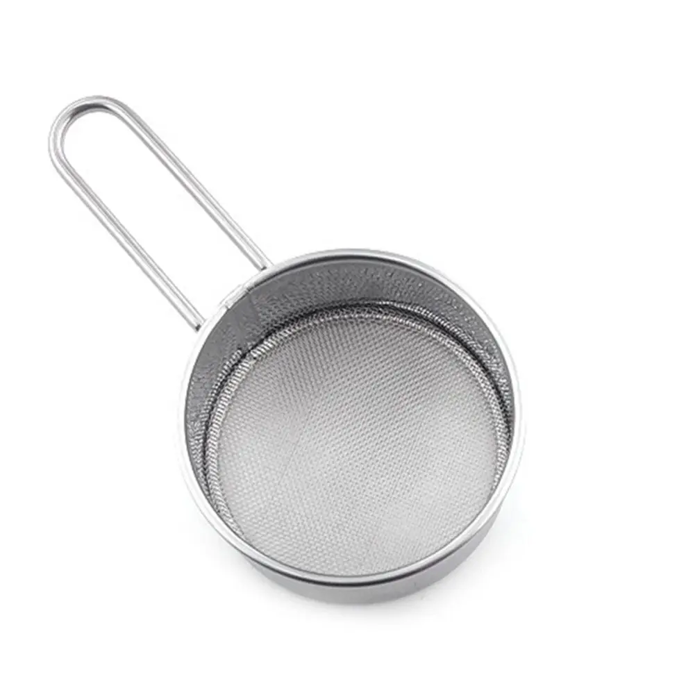 

1Pc Stainless Steel Flour Sieve Ha&nd-Held Mesh Screen Filter Baking Sifter With Handle Flour Strainer F&or Kitchen Accessories