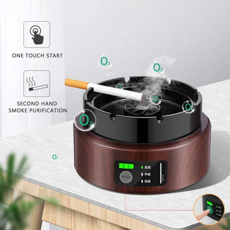 NLEC 3000mAh Ashtray Air Purifier Anti Second-hand Smoke Automatic Removal Smart Smoking Tool USB Charging | Дом и сад