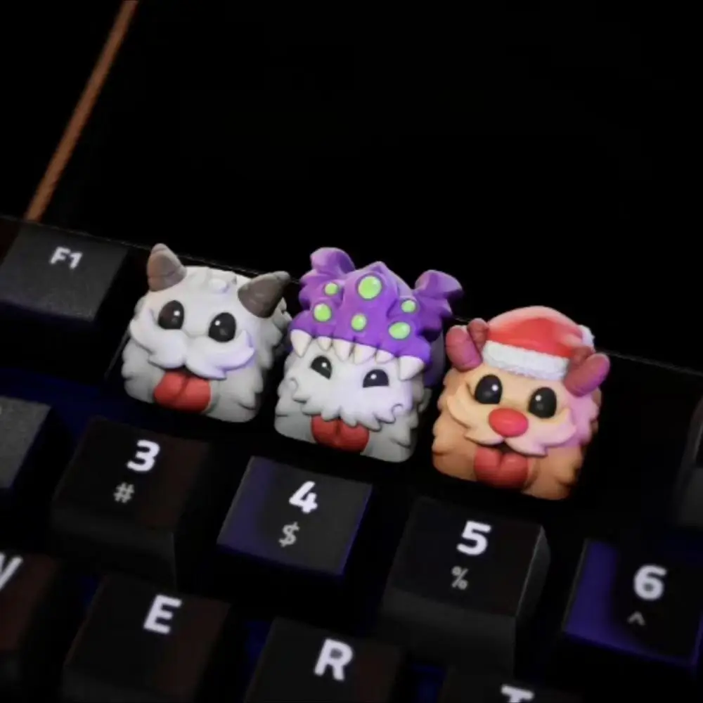Personality Hero League Poro Keycap Baron Nash Gold Shovel Mechanical Keyboard Decoration Creative 3D Collection Gift