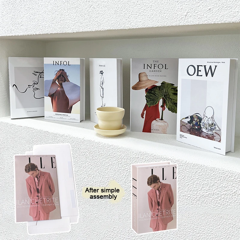 

Simulation Fashion Fake Book Decoration Home Accessories Modern Desktop Storage Coffee Table Villa Hotel Photography Props