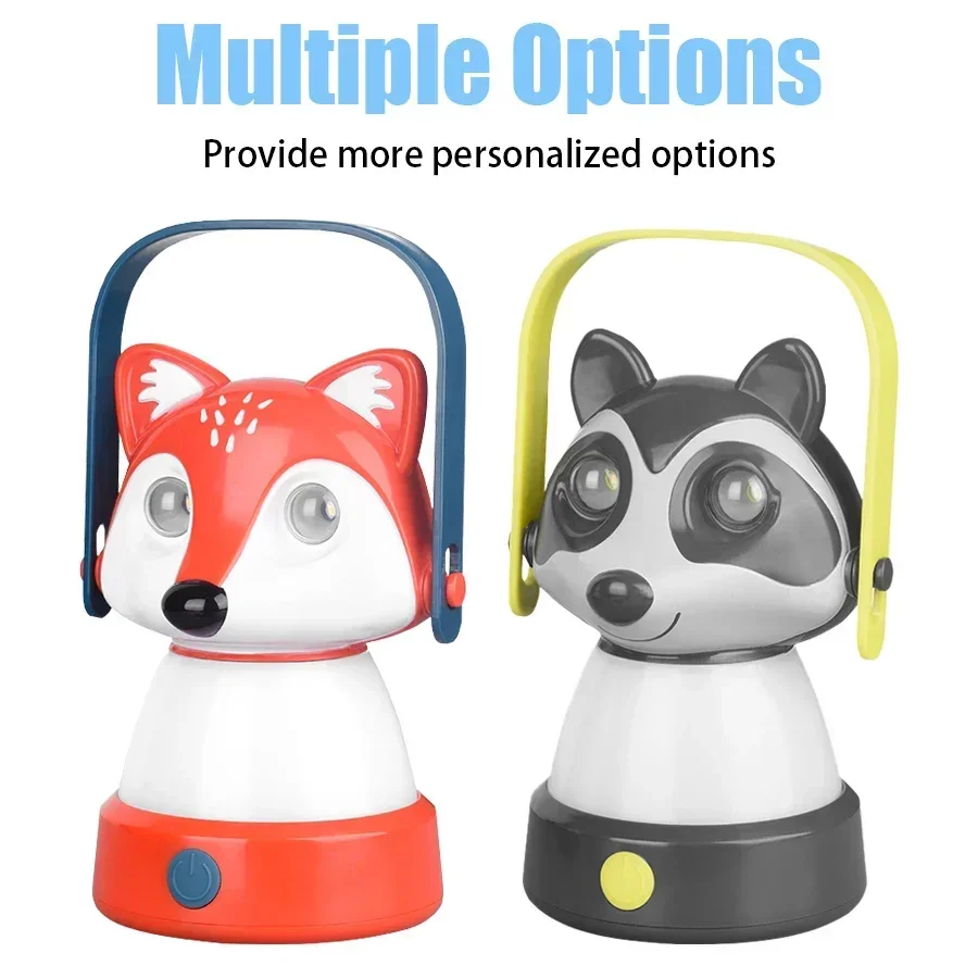 BALDR Детские фонари для кемпинга с животными светодиодное освещение зарядка типа C