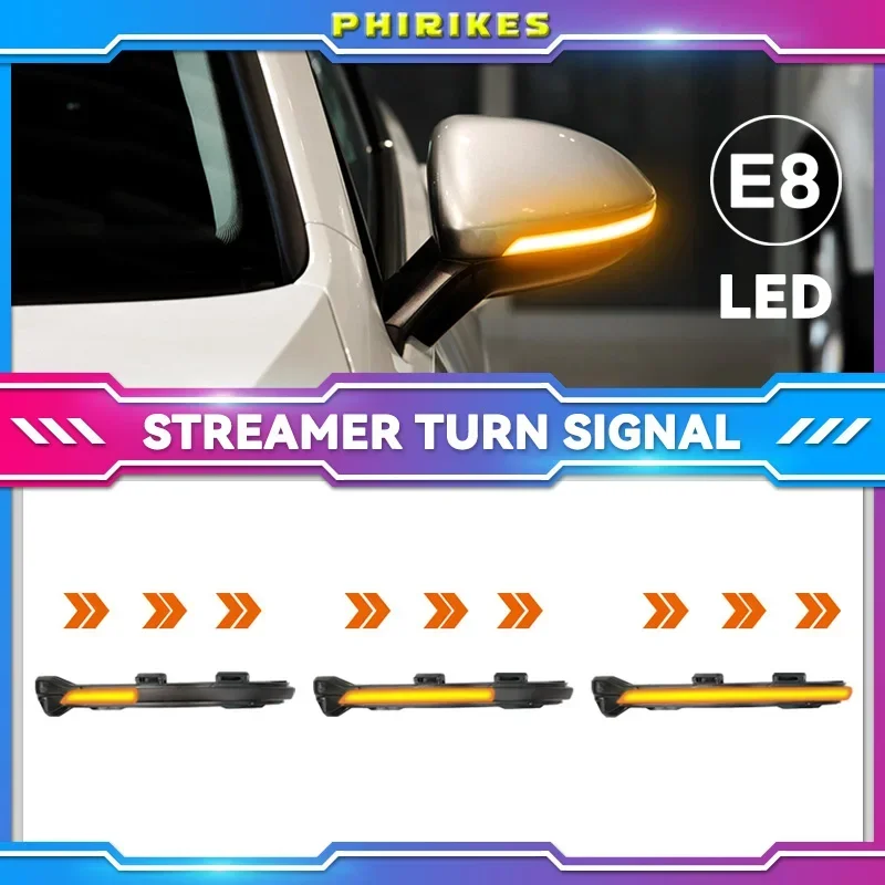 Динамический светодиодный сигнал поворота Crystal для VW Golf MK7.5 GTI 7 7.5 R Rline GTD MKVII Mirror Light