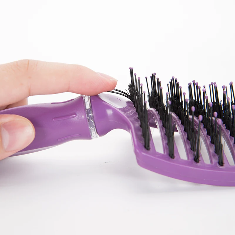 Горячая Распродажа желтая щетка для укладки салона вьющийся хвост искусственная