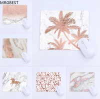 mrgbest hot rose gold mouse pad computer notebook gaming marble pattern game s 22x1825x202x29cm