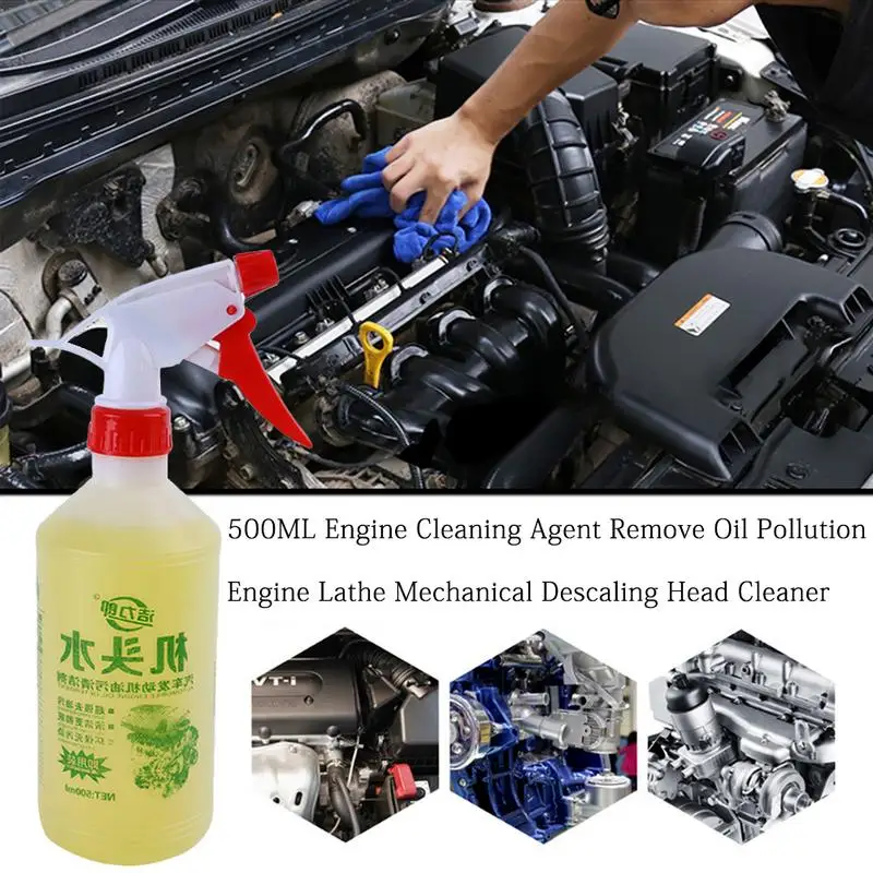 

500ML Auto Cleaning Stains Remove Oil Rust Dust Engine Agent Automobile Engine Cleaning Repair Spray Nano Protective Shine High