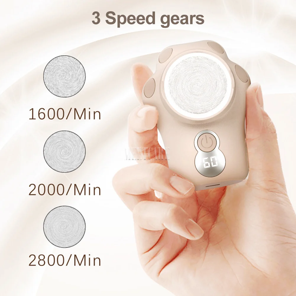 Устройство для удаления огрубевшей кожи с 3 насадками