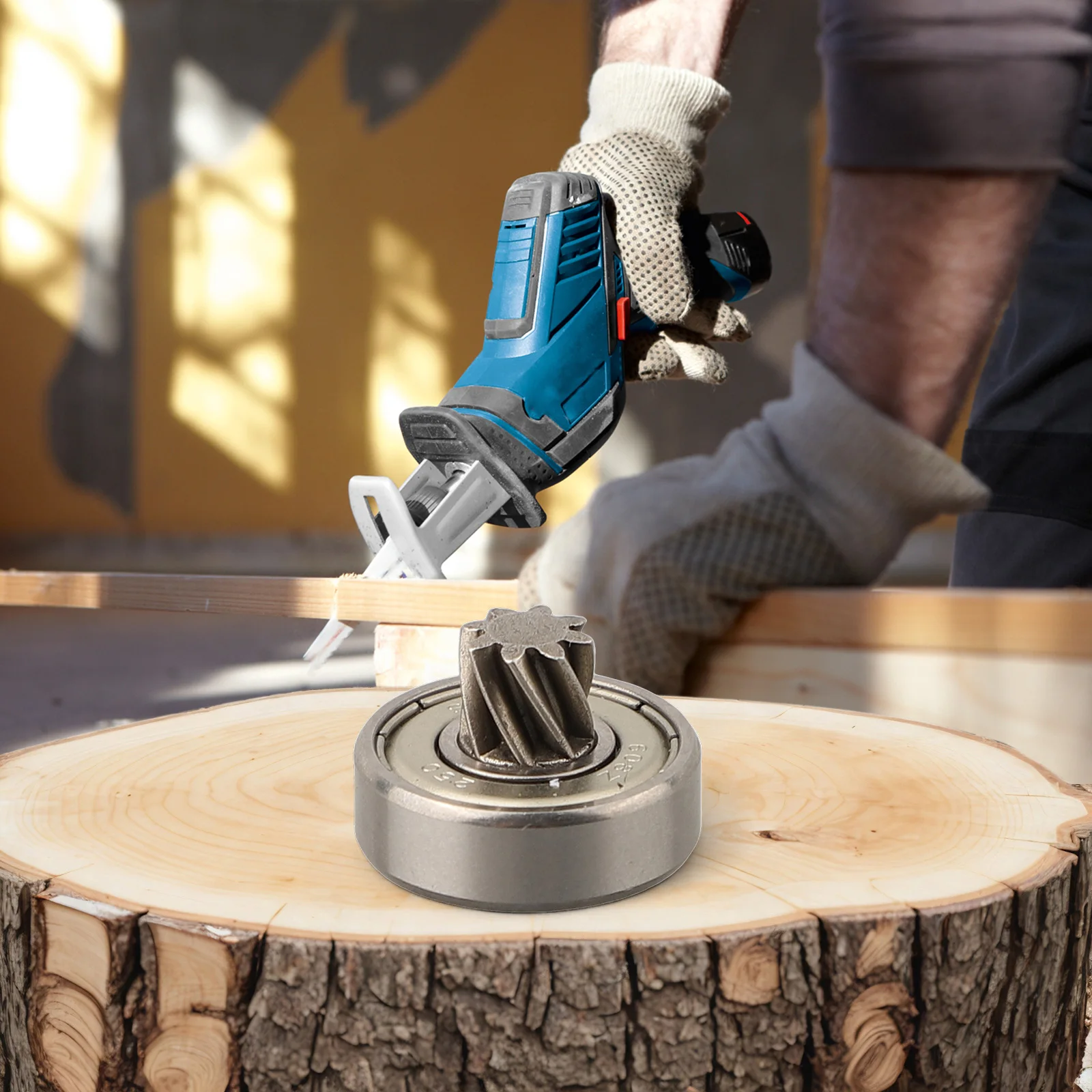 

Шестерня DAZZLEEX серебристого цвета 8-зубчатая для шабельной пилы 12/16,8/21 В