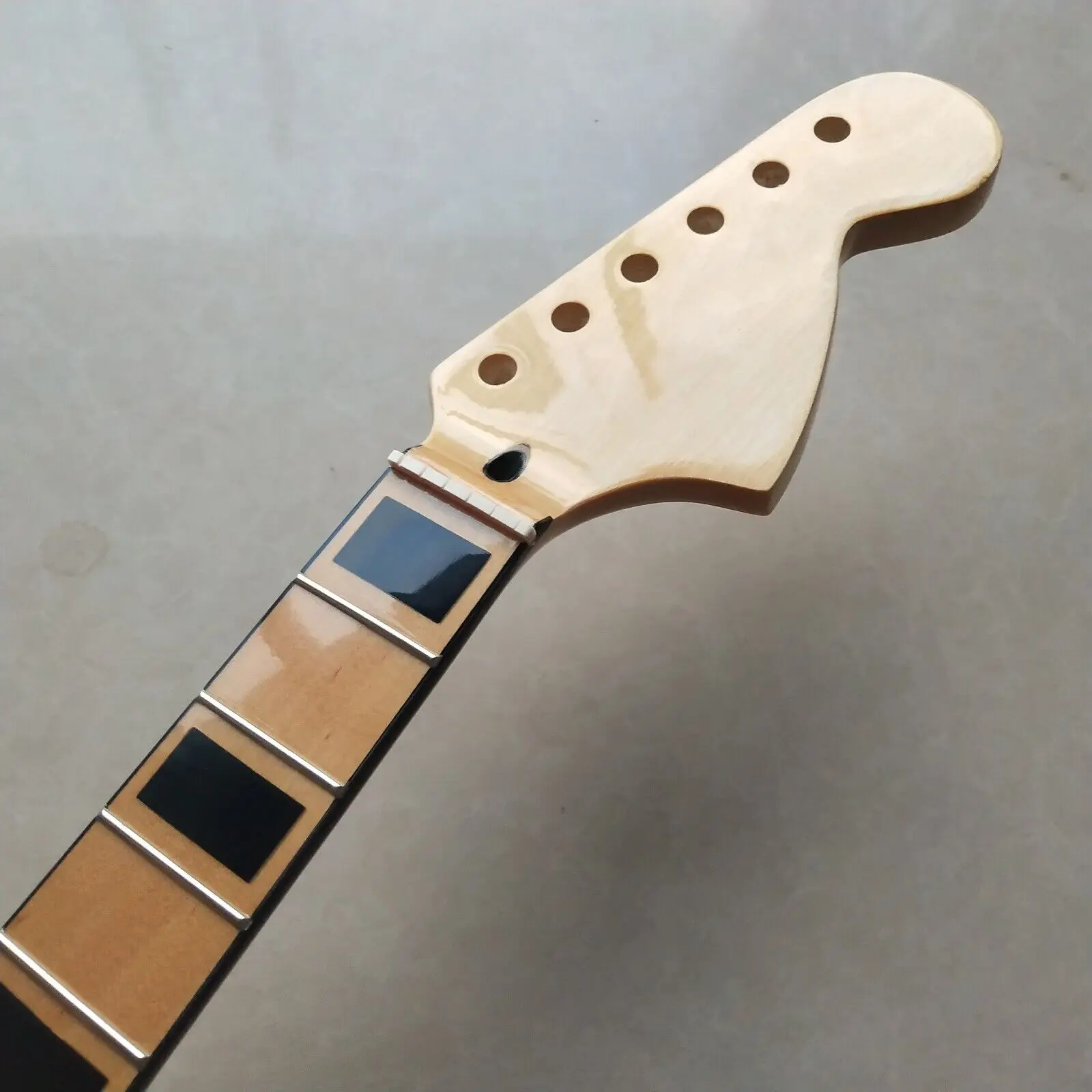 Maple Electric Guitar Neck 22 Fret 25.5inch Maple Fingerboard inlay Gloss parts