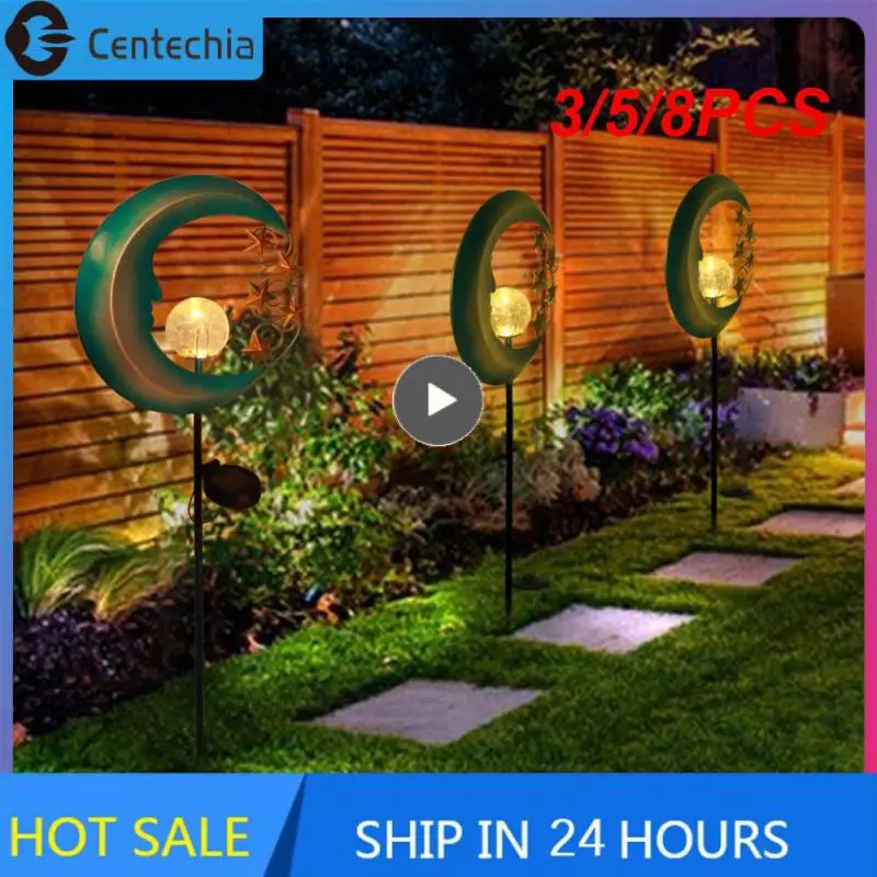 

3/5/8PCS Built-in Battery Landscape Lights Retro Solar Lamp Durable Warm White Led Night Light Led Lighting For Home Garden