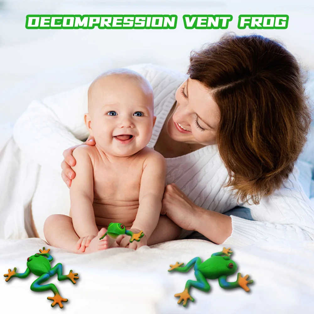 

Mini Cute Frog Anti Stress Ball Press Soft Sticky Stress Relief Toys Fun Gift Novelty & Amusements Quick Rebound B99