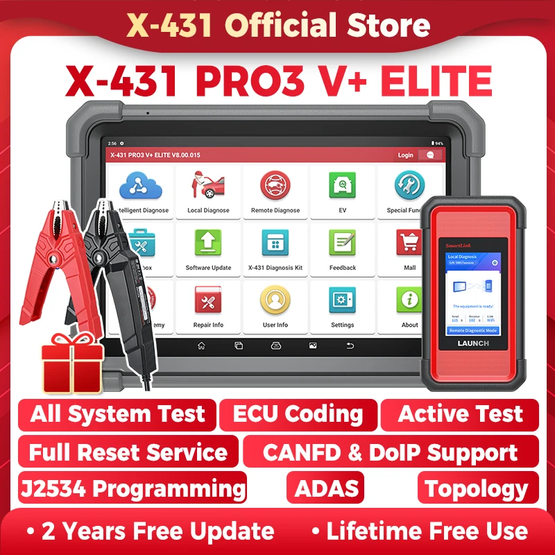 

X-431 PRO3 V+ ELITE LAUNCH Автомобильный диагностический инструмент Автомобильный сканер OBD2 Диагностический сканер J2534 Программирование vs X431 PRO3S+ ELITE