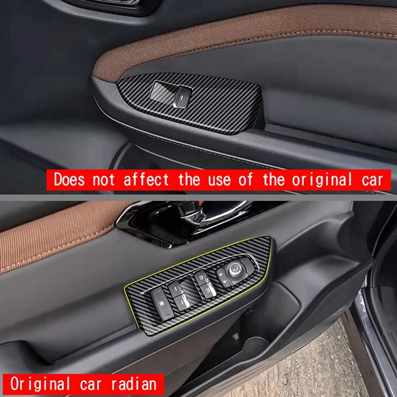 Car Window Switch Lift Panel Tirm Door Armrests Sticker For Subaru Forester 2025