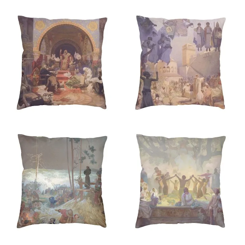 

Болгарский Tsar Simeon, славянская эпия Альфонсе, наволочка, домашний декор, квадратный чешский художник мухи, наволочка для дивана