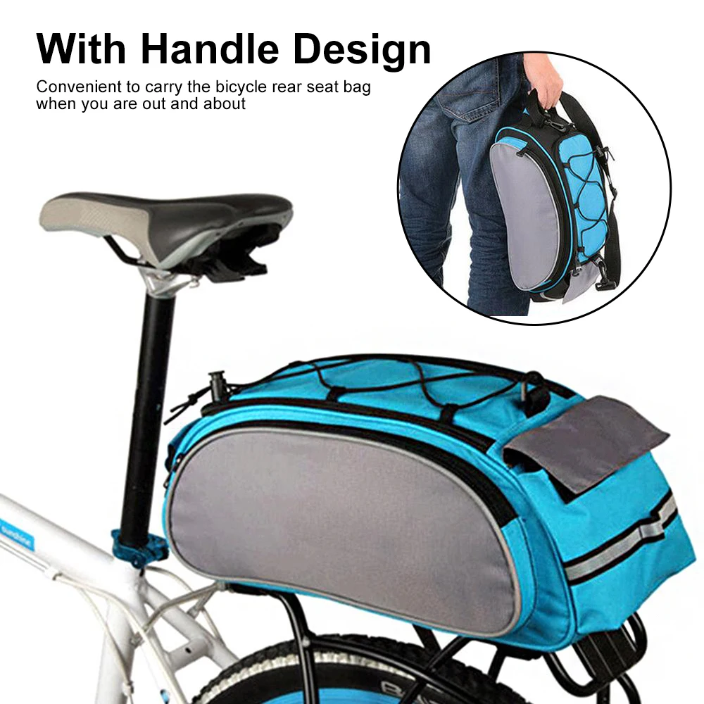 

Bike Bag Bicycle Bag Rear Shelf Seat Storage Saddle Bag Bike Accessories for Outdoor Riding Travel Leisure Cycling Equipment