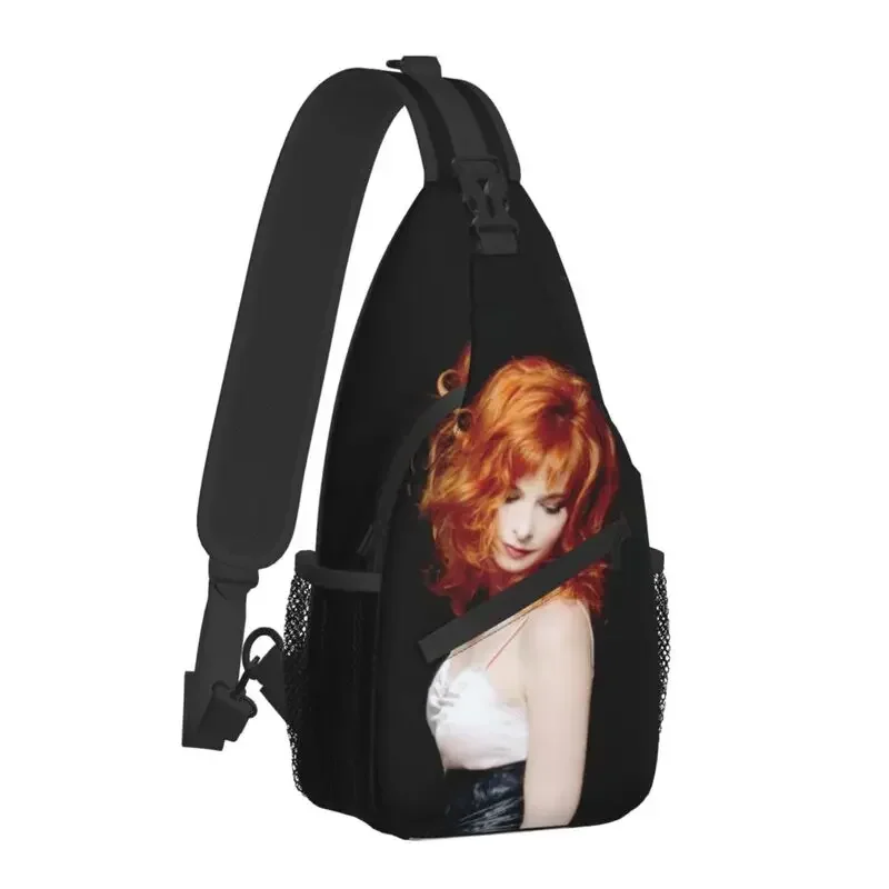 Красивый мужской рюкзак через плечо Mylene Farmer на заказ сумка груди для французской