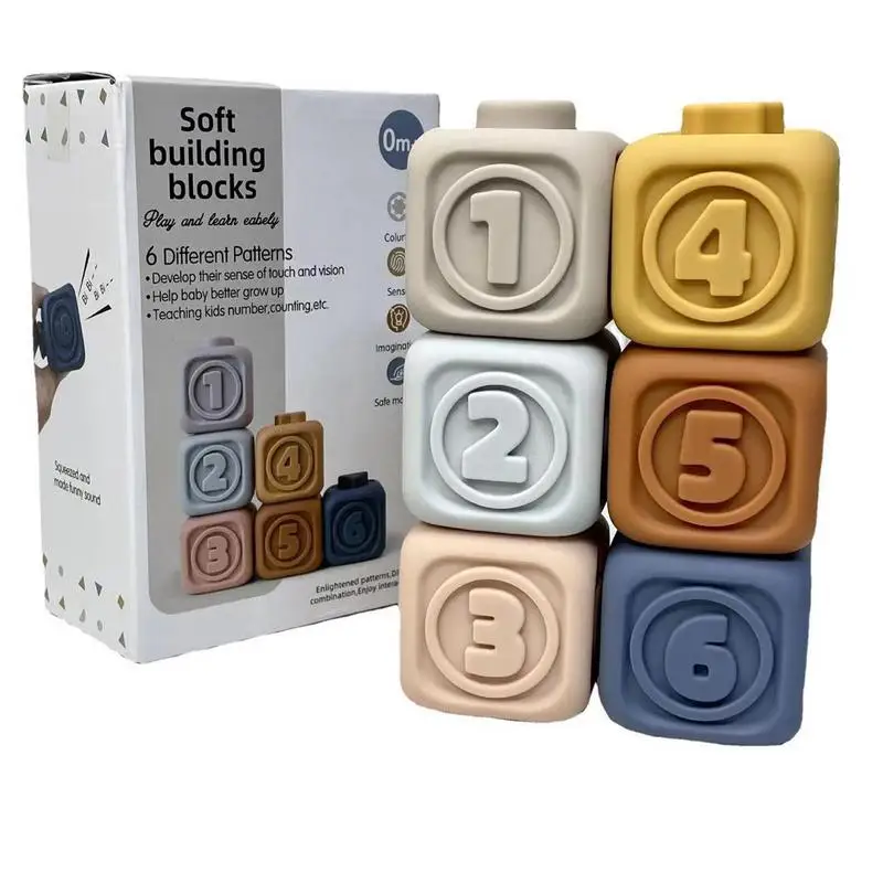 Штабелируемые игрушки для прорезывания зубов набор блоков сортировки малышей