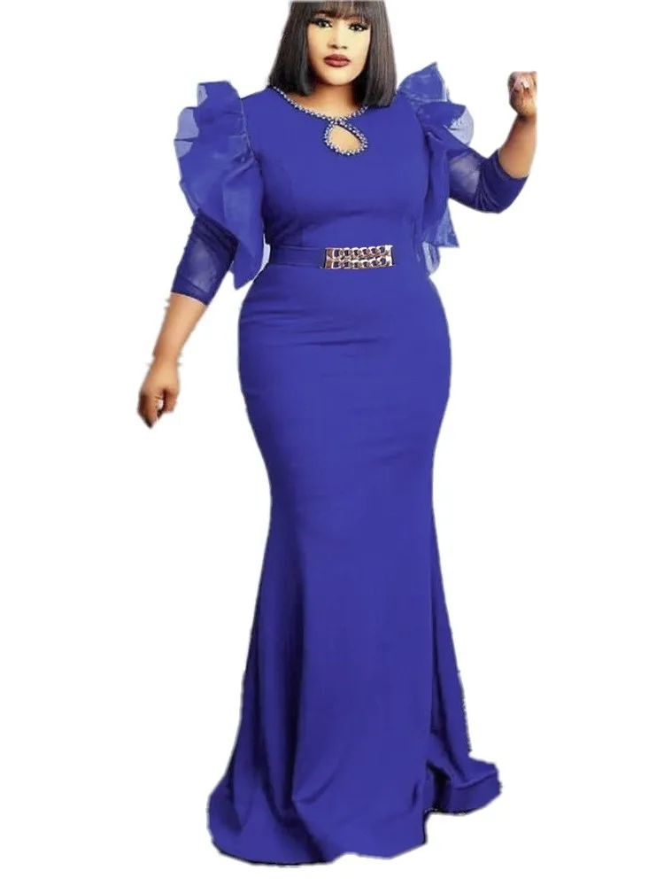 

Wedding Party African Clothes For Women Maxi Dress Evening Gowns Robe Femme African Long Dress Autumn New Fashion Dashiki