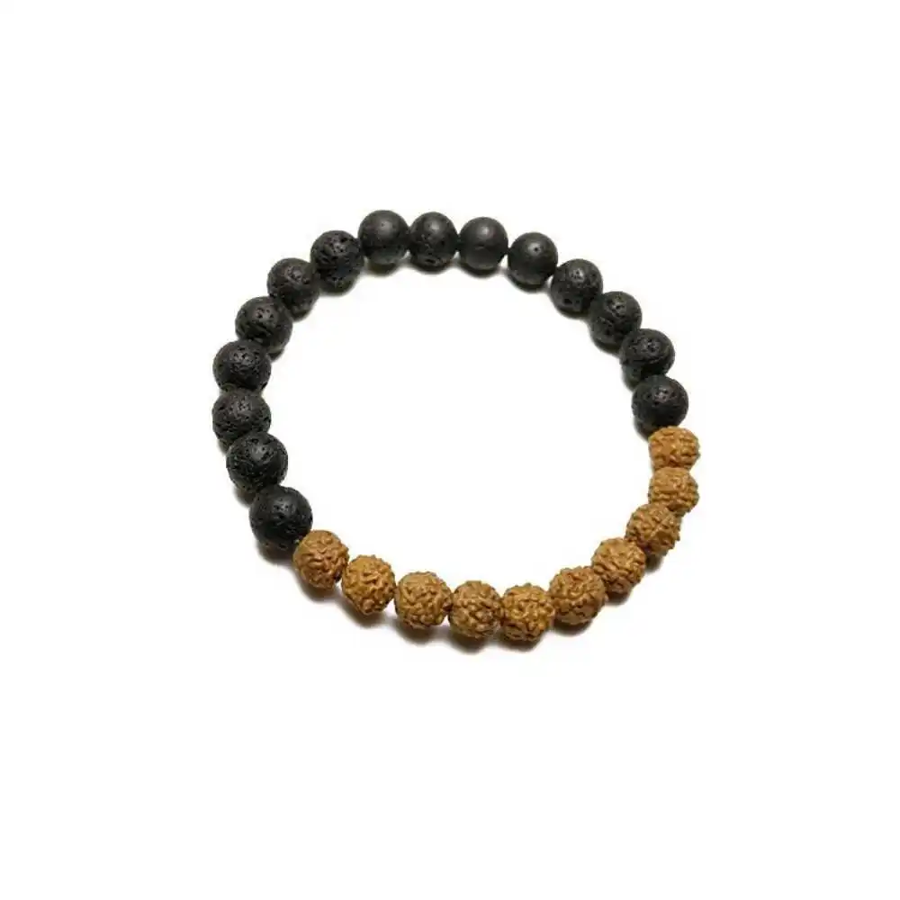 

Rudraksha Mala 8 мм лавовые бусины браслет из вулканических камней для йоги на запястье необычное вдохновение пасхальные манжеты Taseel красочные эл...