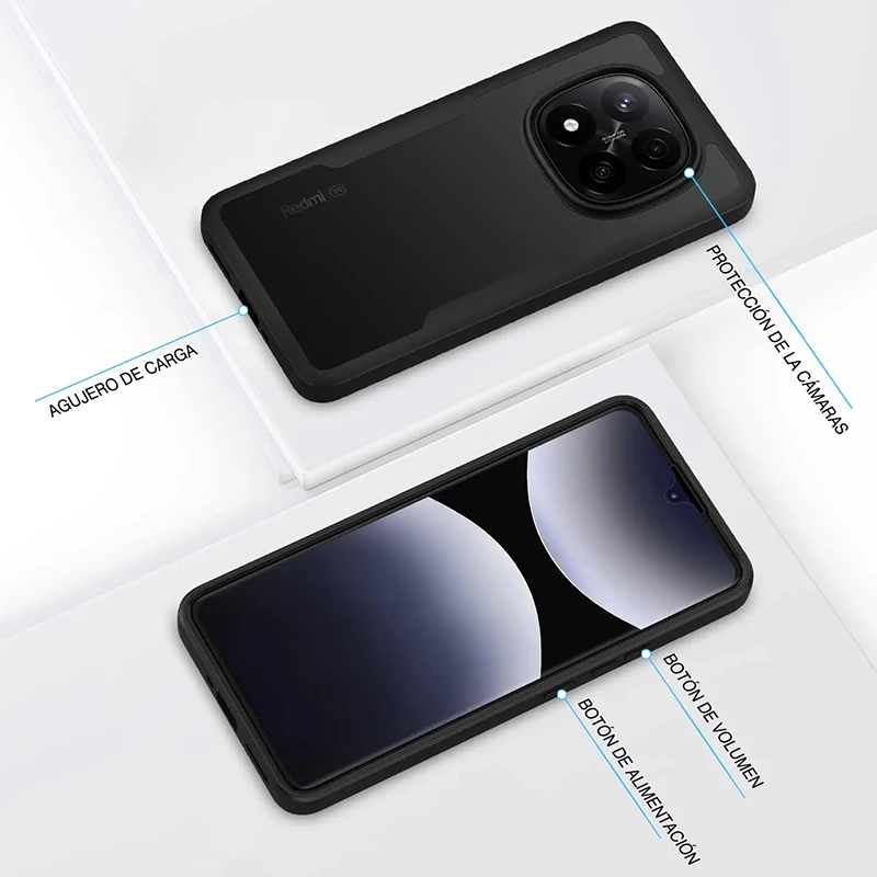 360-прозрачный защитный чехол для экрана всего тела для Xiaomi Redmi Note 14 13 12 11 10 9S 9 Pro, противоударный чехол Coque Funds (art.: 3920cd37dbcaf) - 3920cd37dbcaf