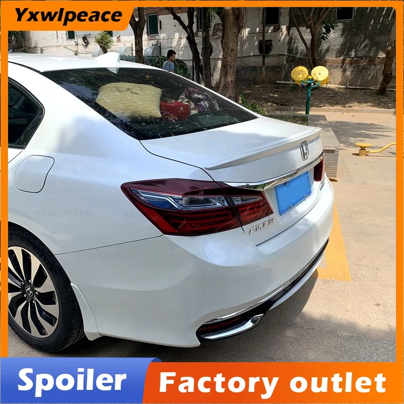 

For Honda Accord 9th 2014 2015 2016 2017 ABS Plastic Unpainted Color Trunk Spoiler Trunk Wing Auto Parts Accessories