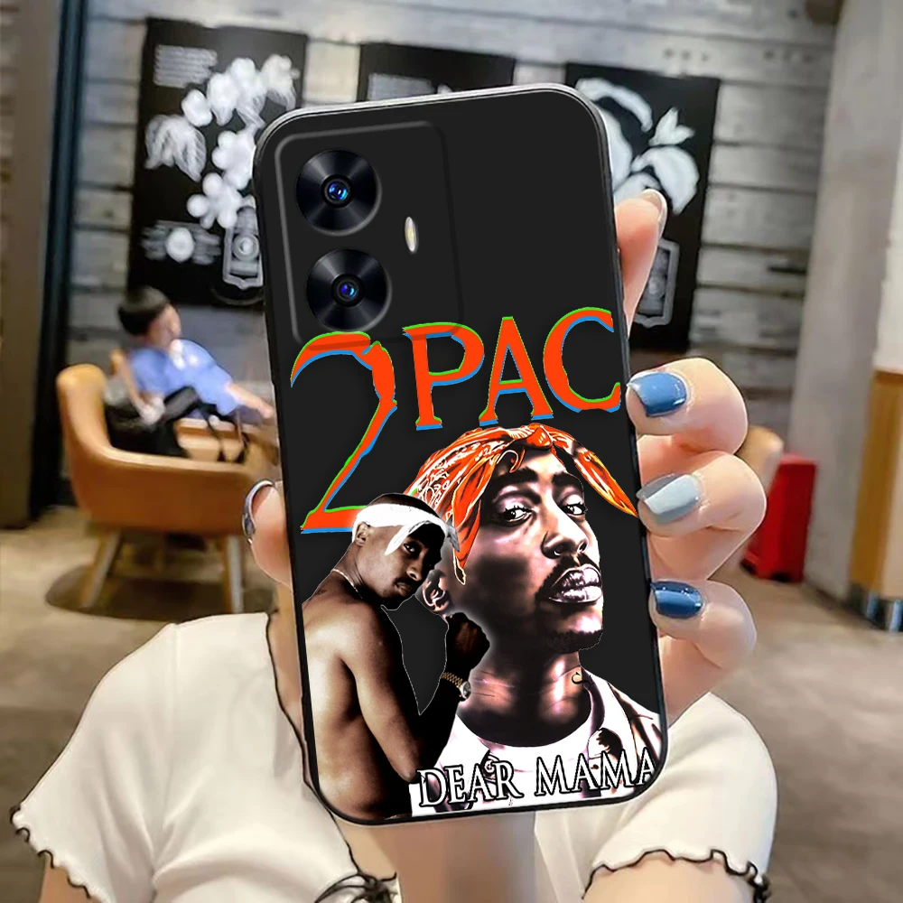 Rap Singer 2pac Tupac Phone Case For Realme C65 C63 C53 C35 C55 C33 C30 C21Y C20 C12 C11 GT 2 XT NARAO 20 30 50 Funda Capa