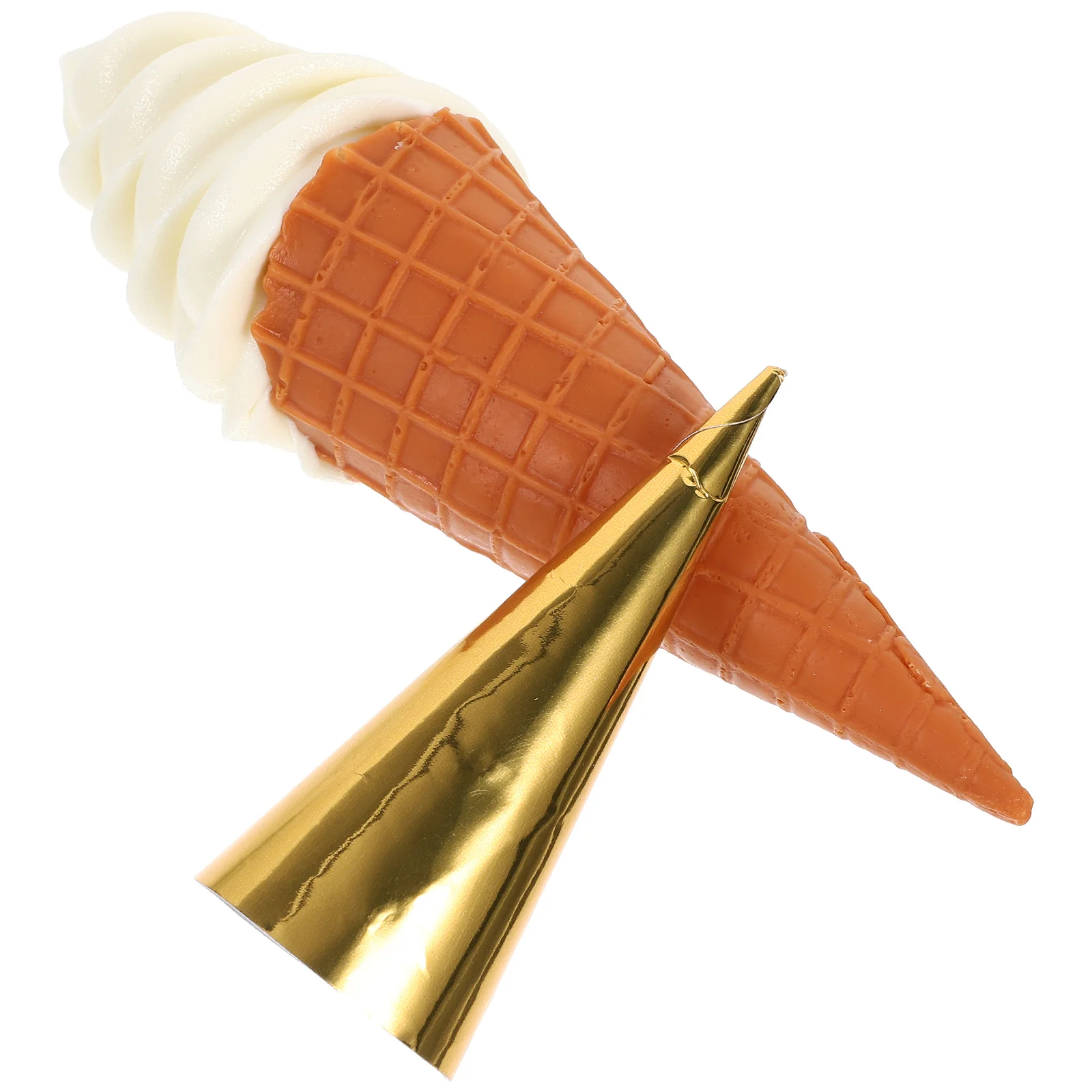 

Artificial Ice Cream Cone Fake Ice Cream Model Simulation Dessert Faux Ice Cream Cone Display Model