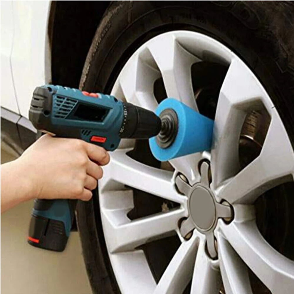 

For Wheel Hubs Hub Throwing Disc Polishing Wheel For Drill 6mm Aluminum Conical Design Drill Polishing Polishing Wheel