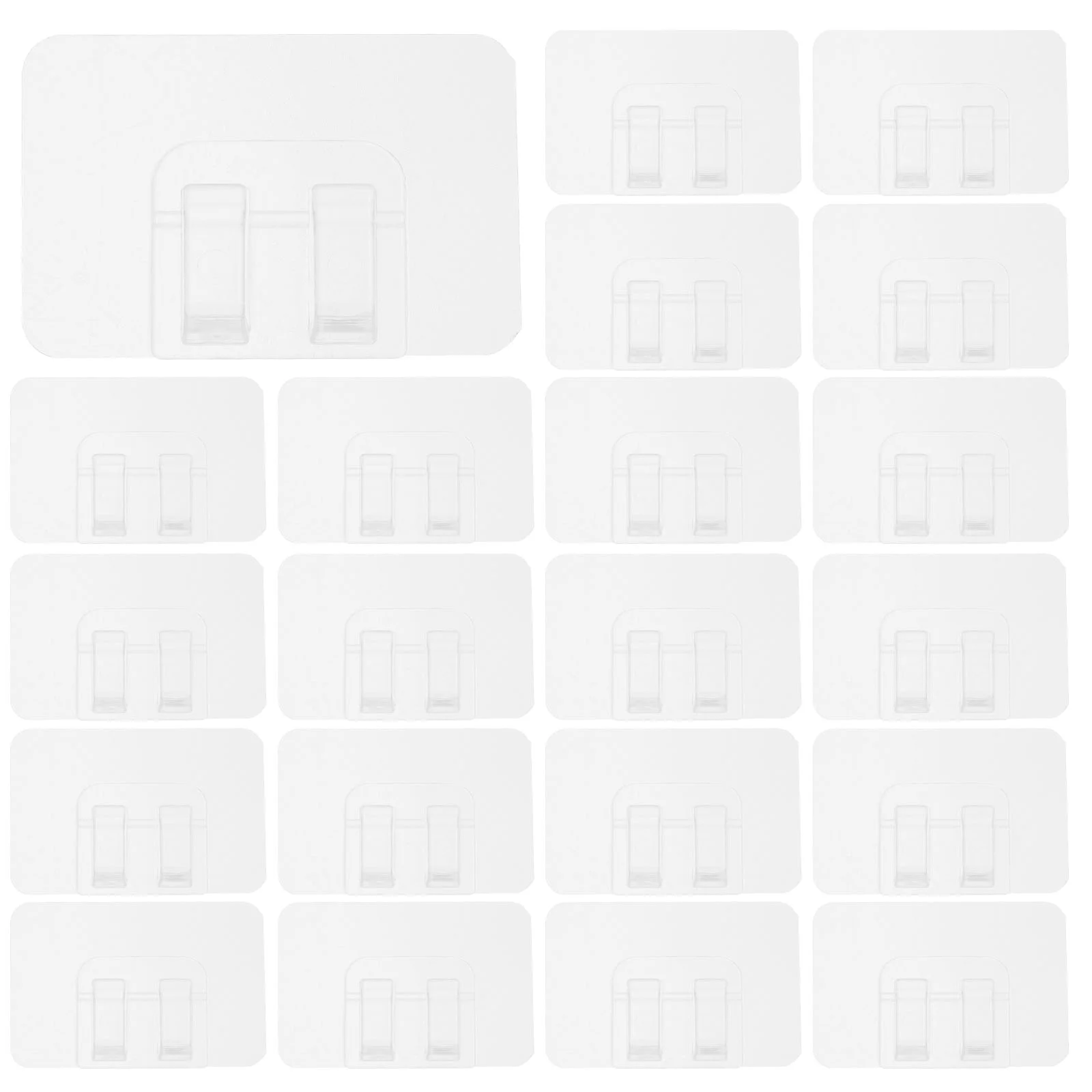 

50pcs Outdoor Light Clips Outdoor Sticky Hooks Outside Cables Clips Cord Holders