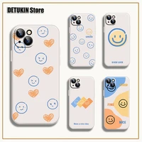 ins cute cartoon smiley phone case for iphone 13 12 mini 11 pro max x xs xr 7 8 puls se 2020 6s 6 cases soft silicone cover capa