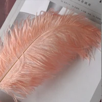 10 200 pcslot fluffy shell pink ostrich feathers for craft wedding table center decorations plumes carnival accessories 15 55cm